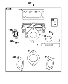 Part Location Diagram of 593887 Briggs and Stratton Body-throttle